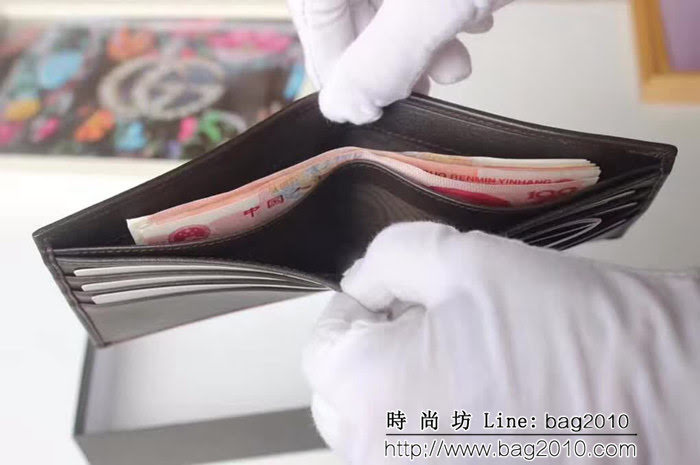 GUCCI古馳 經典款 織帶款 男士雙折皮夾 138042 WTG1835